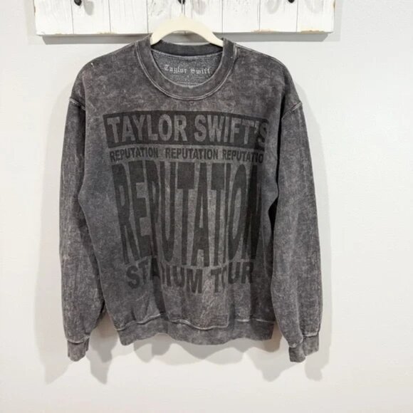Taylor Swift Tops - Taylor Swift Reputation Stadium Tour Crewneck Sweatshirt Gray Size M | Stonewash
